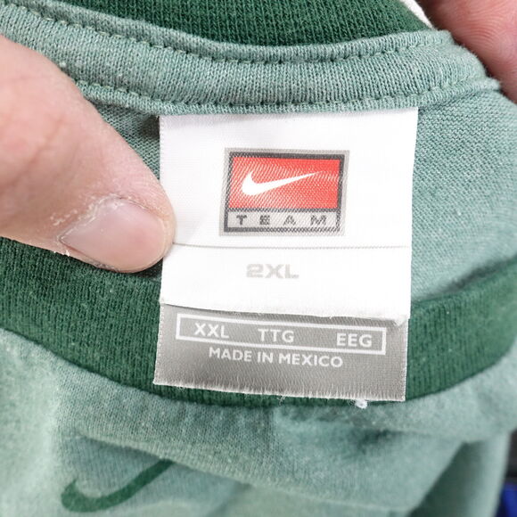 VINTAGE ST LOUIS CARDINALS IRISH ST PATTYS DAY CLOVER NIKE TEAM TSHIRT 2XL Y2K - Picture 7 of 7